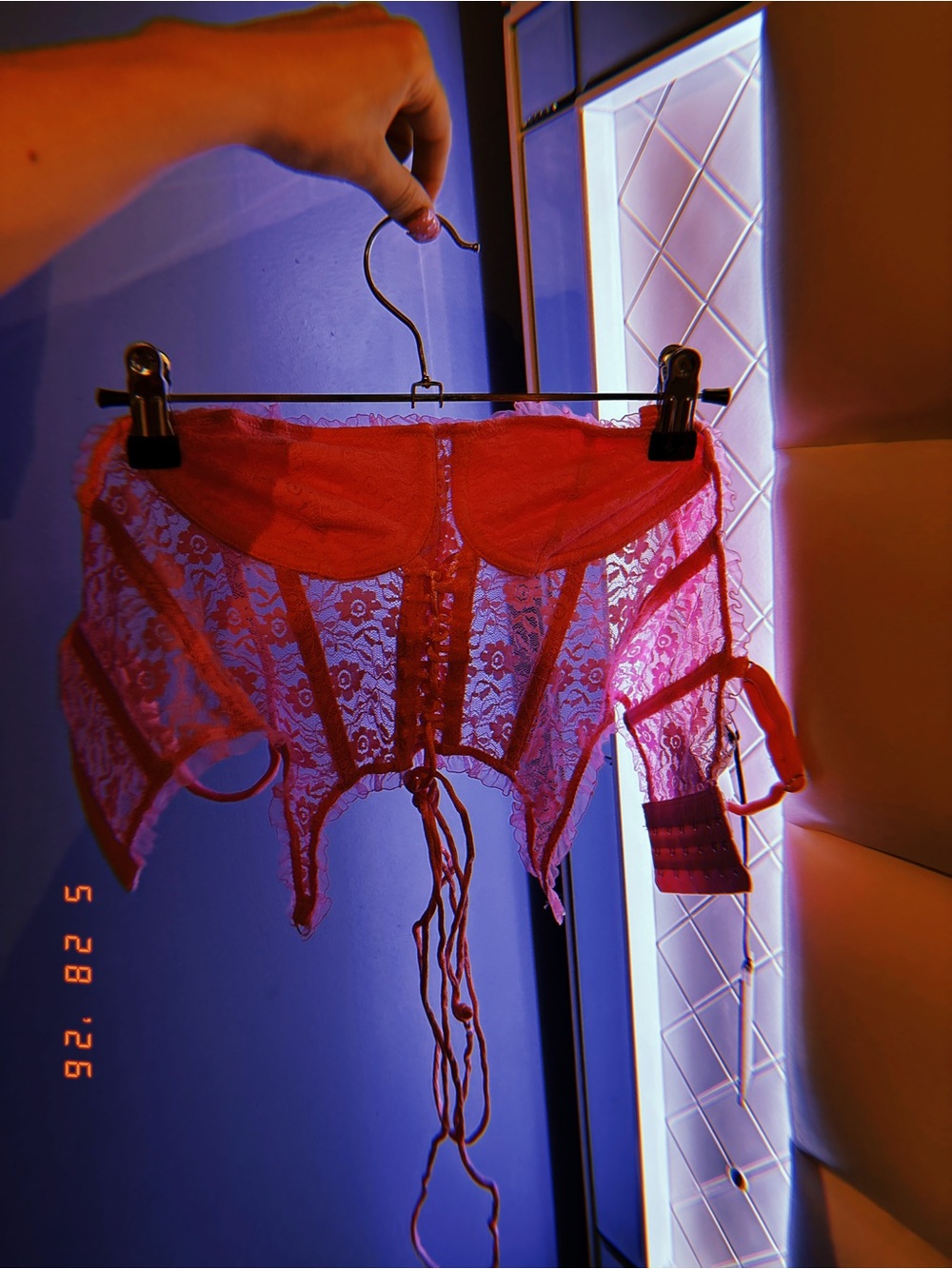 Pink Lace Corset NWT